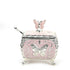 Pink Butterfly German Silver Sugar Pot & Decorative Box