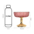 Pink Decorative Glass Fruit Bowl – Elegant Centerpiece for Dining and Home Decor