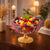 Pink Decorative Glass Fruit Bowl