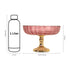 Pink Decorative Glass Fruit Bowl – Elegant Centerpiece for Dining and Home Decor