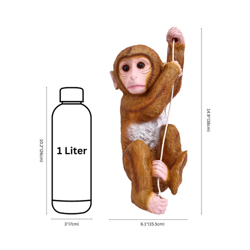 Polyresin Hanging Monkey
