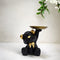 Polyresin Teddy Bear figurine with plate