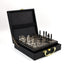 Premium Brass Chess Set in Leather Briefcase