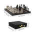 Premium Brass Chess Set in Leather Briefcase