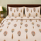 Premium Floral Pattern Cotton King Size Bedsheet, Pillow Cover & Dohar (4-piece set)