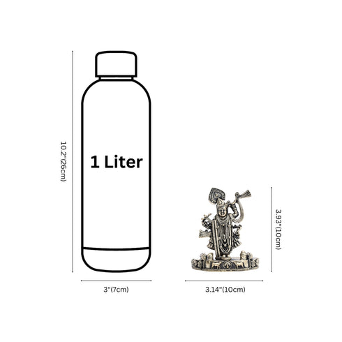 Pure Brass Shrinath ji Idol – Spiritual Home Décor