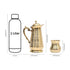 Pure Handcrafted Brass Jug with Glasses Set- 1 litre
