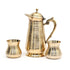 Pure Handcrafted Brass Jug with Glasses Set- 1 litre
