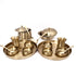 Pure Kansa Full Dining set with 2 Round Thali and Serving bowls (18-piece set)