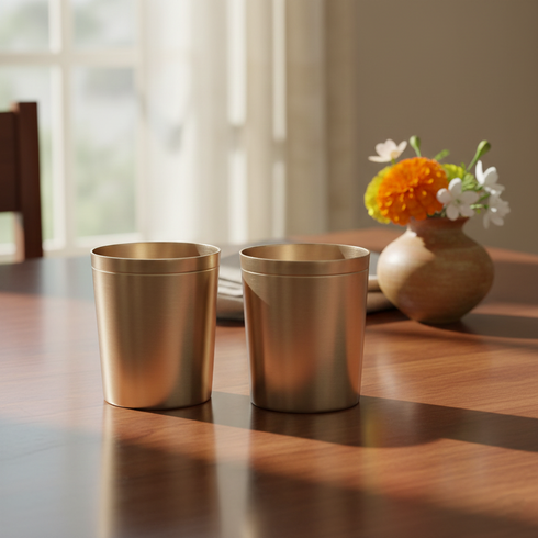 Pure Kansa Water Glass – Traditional Kitchen Utensil