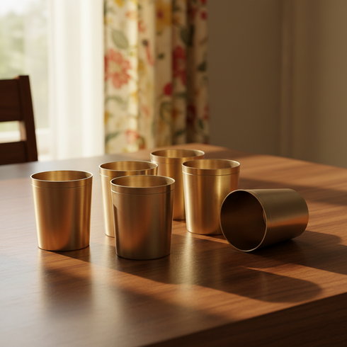 Pure Kansa Water Glass – Traditional Kitchen Utensil