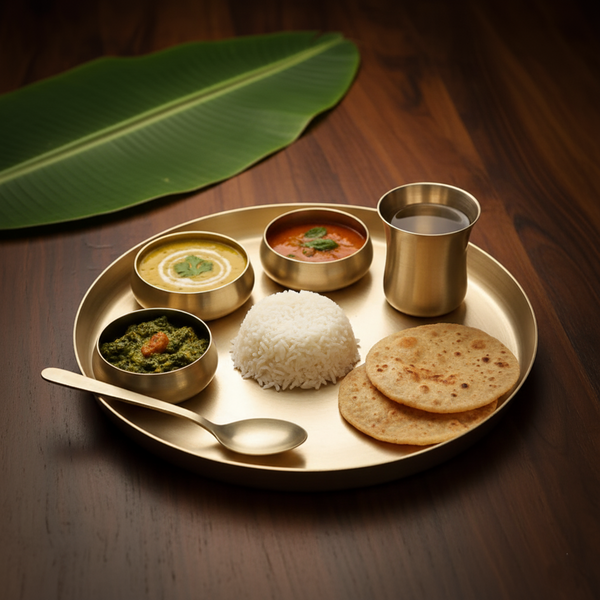 Pure Kansa Belgian Thali set – 6 Piece set