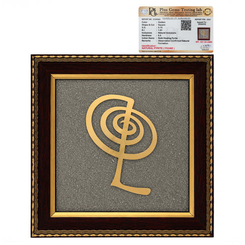 Pyrite Cho Ku Rei Reiki Frame for Healing
