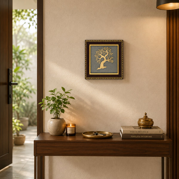 Pyrite Tree of Life Frame for growth