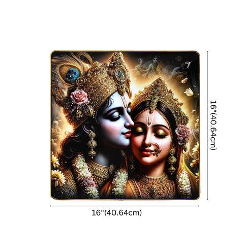 Radha-Krishna Resin Wall Painting