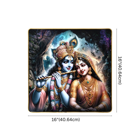 Radha-Krishna Resin Wall Painting