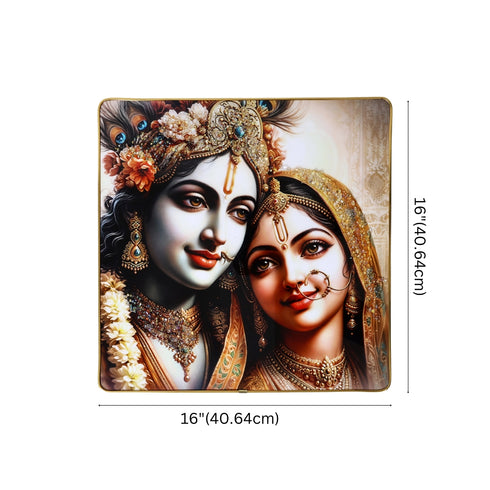Radha-Krishna Resin Wall Painting