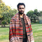 Rajasthani Handwoven Pattu Shawl— Ivory—78.74" X 37.79"
