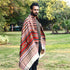Rajasthani Handwoven Pattu Shawl— Ivory—78.74" X 37.79"