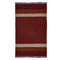 Red Handwoven Jawaja Durrie - Stripe Pattern