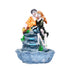 Romantic Couple Fountain for Home Décor—Orange and Green