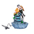 Romantic Couple Fountain for Home Décor—Orange and Green