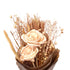 Rose Gold Shimmering Dried Botanical Bouquet for Gifting