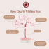 Rose Quartz Wishing Tree with Natures Temple & Wellness logo on a light pink background