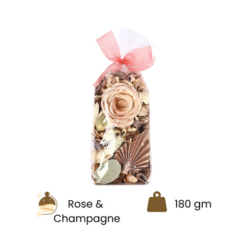Rose and Champagne Scented Potpourri for Home Décor