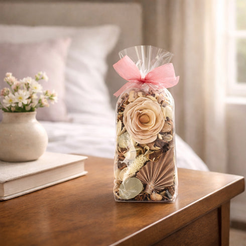 Rose and Champagne Scented Potpourri for Home Décor
