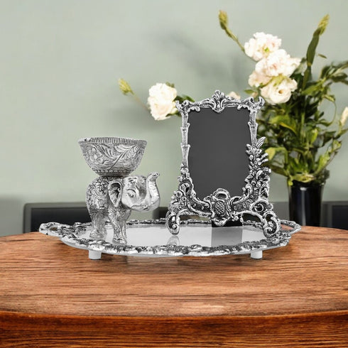 Royal Elephant German Silver Collection - Luxurious 3-Piece Entertaining Set
