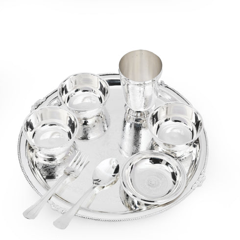 Royal Vintage Silver-Plated Brass Dinner Set