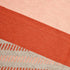 Rust and Peach Handwoven Jawaja Durrie - Stripe Pattern