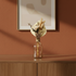 Rustic Dried Flower Bouquet in Amber Glass Bottle