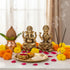 Sacred Brass Lakshmi Ganesha Idols – Spiritual Decor Item
