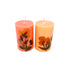 Sandalwood and Cinnamon Orange Scented Eco-friendly Soy Wax Pillar Candles-Set