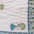 Sapphire Bloom Muslin Cotton Handmade Razai – Hand Block Print