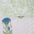 Serene Garden Green Quilted Mulmul Cotton Bed Cover and Pillow Cover