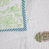 Serene Garden Green Quilted Mulmul Cotton Bed Cover and Pillow Cover