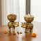 Set of 2 Bowls with Elephant Base
