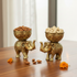 Set of 2 Bowls with Elephant Base