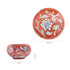 Set of 2 Handcrafted Jaipur Blue Pottery Bowls – Floral Round & Square Red Ceramic Decorative Serveware
