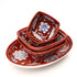 Set of 3 Handcrafted Jaipur Blue Pottery Bowls – Oval & Round Floral Bowls