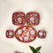 Set of 3 Handcrafted Jaipur Blue Pottery Bowls – Oval & Round Floral Bowls