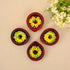 Set of 4 Blue Pottery Red color diyas