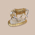 Silver-Golden plated Divine Kamdhenu Cow and Calf