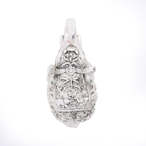 Silver Plated Decorative Elephant Figurine - Home Decor Item