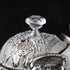 Silver Regal Elephant Decorative Sugar Pot with Crystal Knob and a Spoon