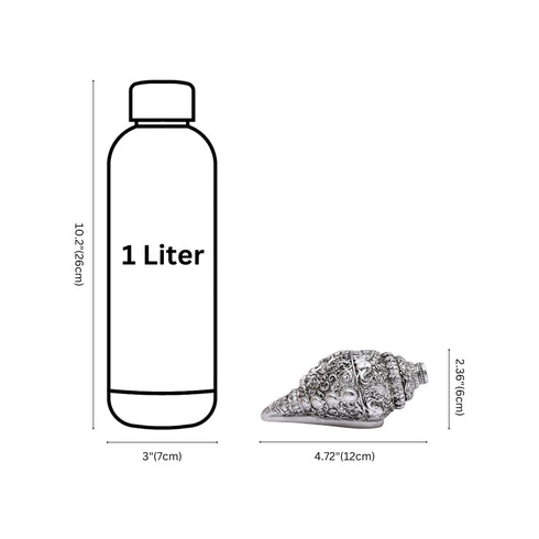 Silver plated Ganesh Shankh (Conch) showpiece