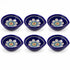 Dark Blue Floral Blue Pottery Diya